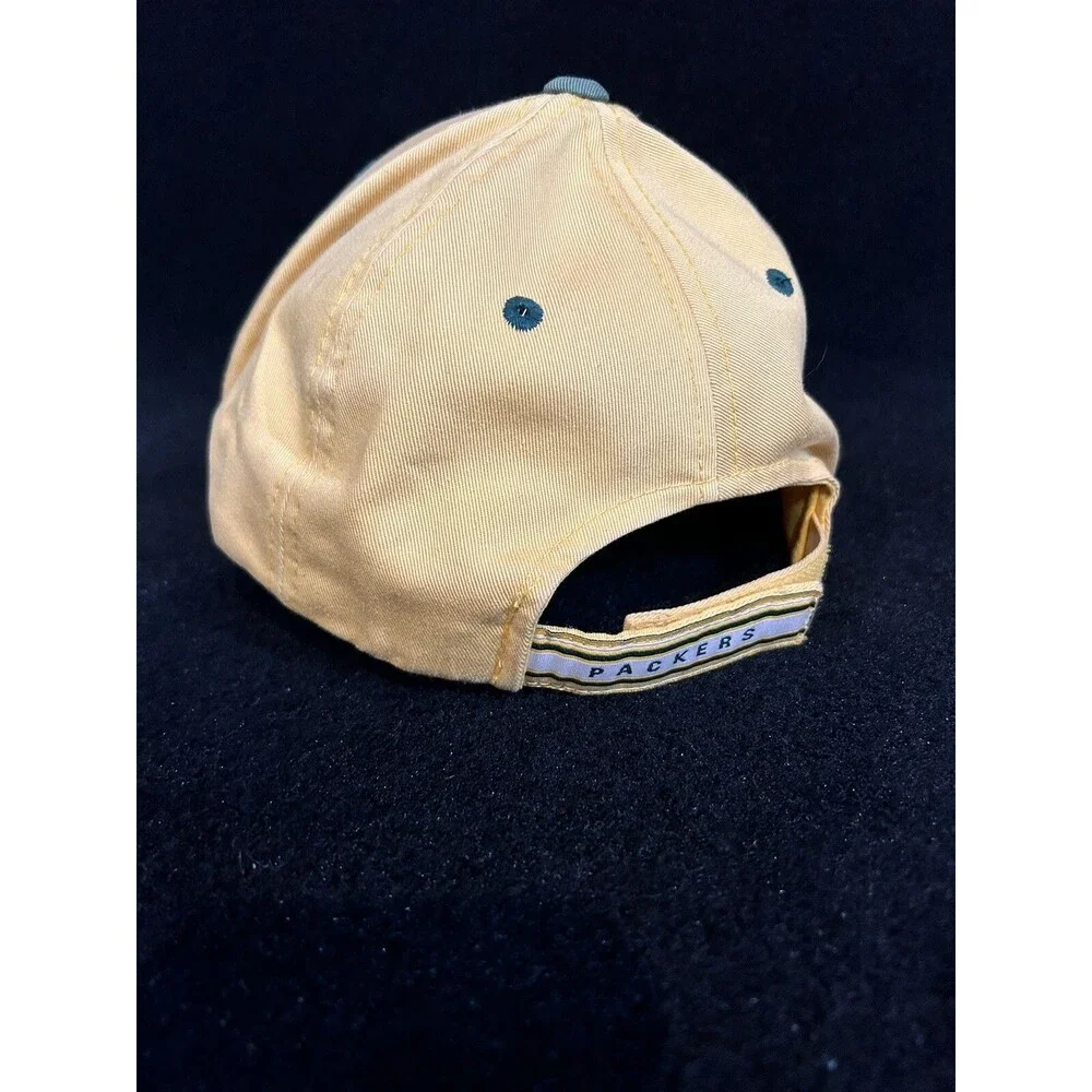 Green Bay Packers NFL Team Apparel Strap Back Hat/Cap Yellow